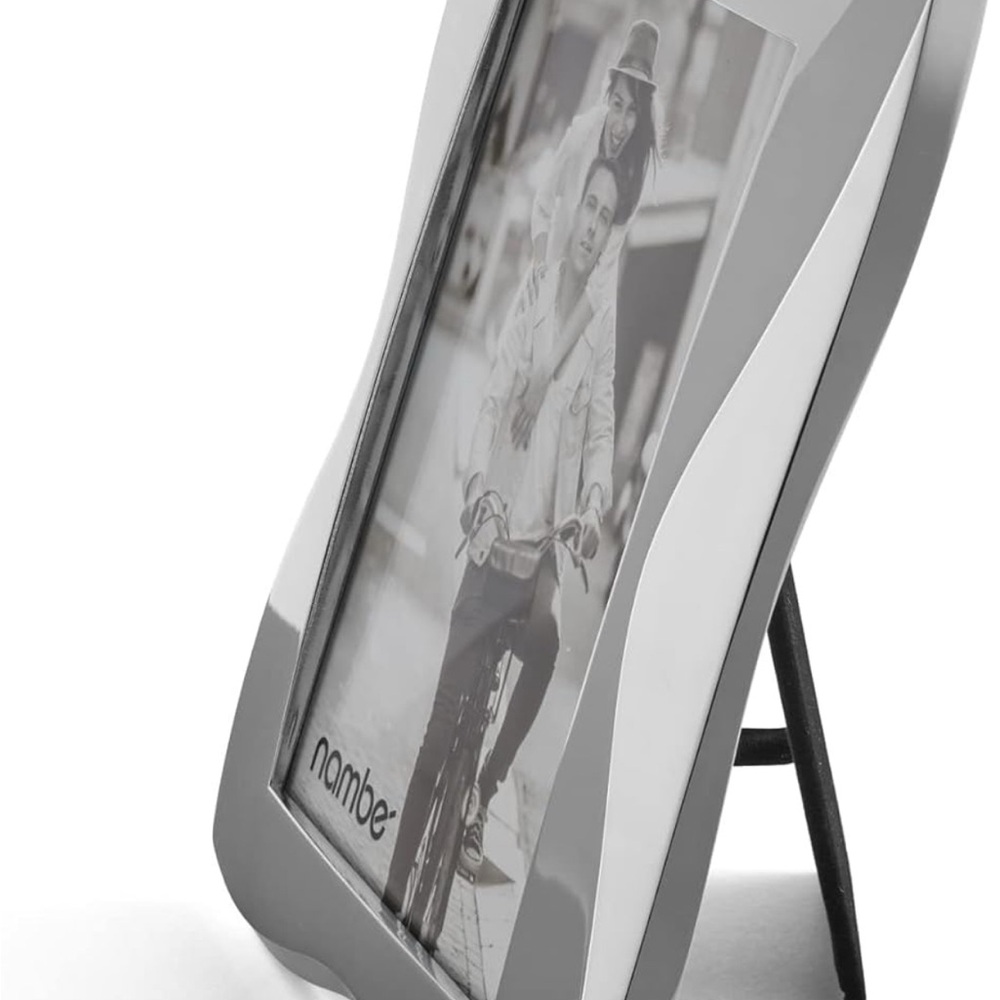Nambe Bella Frame - 4x6 Silver Frame, Designed by Steve Cozzolino, Chrome Plate - Picture 9 of 15